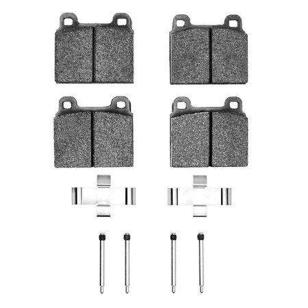 Dynamic Friction Co 3000 Semi-Metallic Brake Pads Hardware Kit, Low Dust, 100% Copper Free, 100% Asbestos-free, Front 1311-0045-03